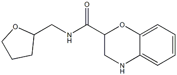 N-(tetrahydrofuran-2-ylmethyl)-3,4-dihydro-2H-1,4-benzoxazine-2-carboxamide Struktur