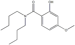 N,N-dibutyl-2-hydroxy-4-methoxybenzamide Struktur