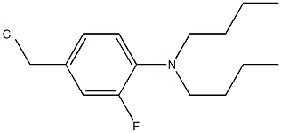 N,N-dibutyl-4-(chloromethyl)-2-fluoroaniline Struktur