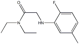 N,N-diethyl-2-[(2-fluoro-5-methylphenyl)amino]acetamide Struktur