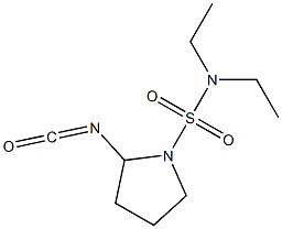 N,N-diethyl-2-isocyanatopyrrolidine-1-sulfonamide Struktur