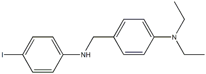 N,N-diethyl-4-{[(4-iodophenyl)amino]methyl}aniline Struktur