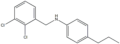 N-[(2,3-dichlorophenyl)methyl]-4-propylaniline Struktur