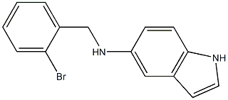 N-[(2-bromophenyl)methyl]-1H-indol-5-amine Struktur