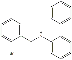 N-[(2-bromophenyl)methyl]-2-phenylaniline Struktur