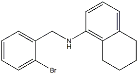 N-[(2-bromophenyl)methyl]-5,6,7,8-tetrahydronaphthalen-1-amine Struktur