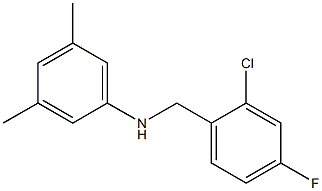 N-[(2-chloro-4-fluorophenyl)methyl]-3,5-dimethylaniline Struktur