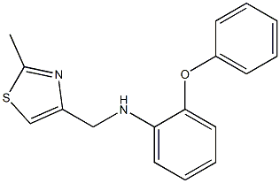 N-[(2-methyl-1,3-thiazol-4-yl)methyl]-2-phenoxyaniline Struktur