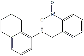 N-[(2-nitrophenyl)methyl]-5,6,7,8-tetrahydronaphthalen-1-amine Struktur