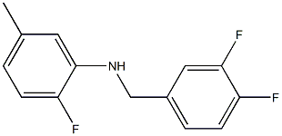 N-[(3,4-difluorophenyl)methyl]-2-fluoro-5-methylaniline Struktur