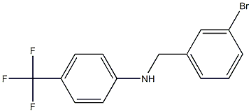 N-[(3-bromophenyl)methyl]-4-(trifluoromethyl)aniline Struktur