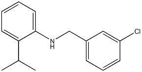 N-[(3-chlorophenyl)methyl]-2-(propan-2-yl)aniline Struktur