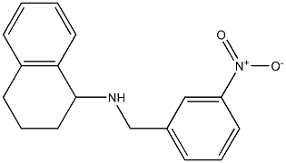 N-[(3-nitrophenyl)methyl]-1,2,3,4-tetrahydronaphthalen-1-amine Struktur