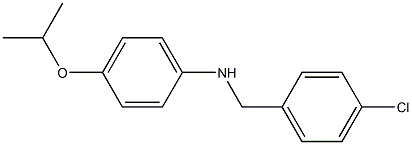 N-[(4-chlorophenyl)methyl]-4-(propan-2-yloxy)aniline Struktur