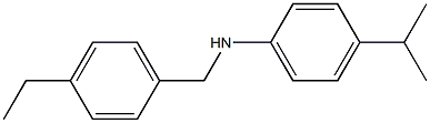 N-[(4-ethylphenyl)methyl]-4-(propan-2-yl)aniline Struktur