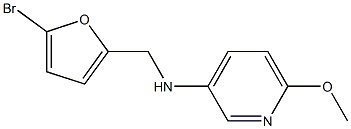 N-[(5-bromofuran-2-yl)methyl]-6-methoxypyridin-3-amine Struktur