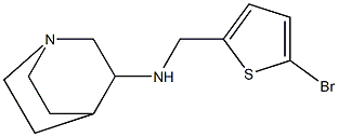 N-[(5-bromothiophen-2-yl)methyl]-1-azabicyclo[2.2.2]octan-3-amine Struktur