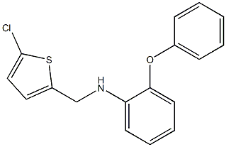 N-[(5-chlorothiophen-2-yl)methyl]-2-phenoxyaniline Struktur