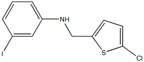 N-[(5-chlorothiophen-2-yl)methyl]-3-iodoaniline Struktur