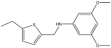 N-[(5-ethylthiophen-2-yl)methyl]-3,5-dimethoxyaniline Struktur