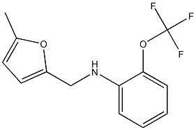 N-[(5-methylfuran-2-yl)methyl]-2-(trifluoromethoxy)aniline Struktur