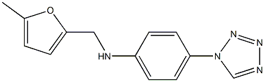 N-[(5-methylfuran-2-yl)methyl]-4-(1H-1,2,3,4-tetrazol-1-yl)aniline Struktur