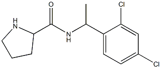 N-[1-(2,4-dichlorophenyl)ethyl]pyrrolidine-2-carboxamide Struktur