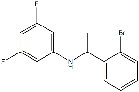 N-[1-(2-bromophenyl)ethyl]-3,5-difluoroaniline Struktur