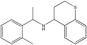 N-[1-(2-methylphenyl)ethyl]-3,4-dihydro-2H-1-benzothiopyran-4-amine Struktur