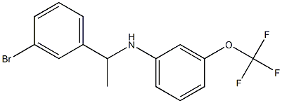 N-[1-(3-bromophenyl)ethyl]-3-(trifluoromethoxy)aniline Struktur