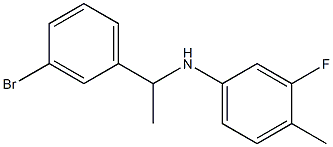 N-[1-(3-bromophenyl)ethyl]-3-fluoro-4-methylaniline Struktur