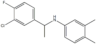 N-[1-(3-chloro-4-fluorophenyl)ethyl]-3,4-dimethylaniline Struktur