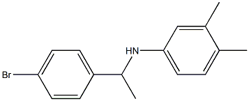 N-[1-(4-bromophenyl)ethyl]-3,4-dimethylaniline Struktur