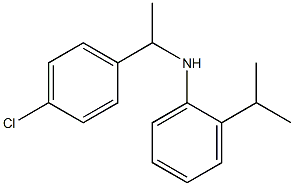 N-[1-(4-chlorophenyl)ethyl]-2-(propan-2-yl)aniline Struktur