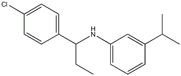 N-[1-(4-chlorophenyl)propyl]-3-(propan-2-yl)aniline Struktur