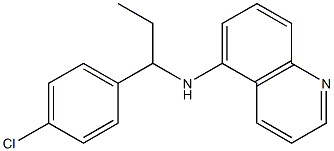 N-[1-(4-chlorophenyl)propyl]quinolin-5-amine Struktur