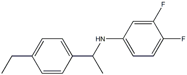 N-[1-(4-ethylphenyl)ethyl]-3,4-difluoroaniline Struktur