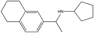 N-[1-(5,6,7,8-tetrahydronaphthalen-2-yl)ethyl]cyclopentanamine Struktur