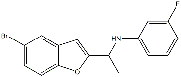 N-[1-(5-bromo-1-benzofuran-2-yl)ethyl]-3-fluoroaniline Struktur