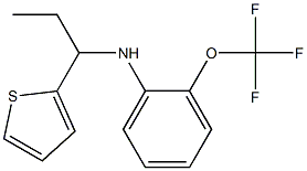 N-[1-(thiophen-2-yl)propyl]-2-(trifluoromethoxy)aniline Struktur