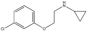 N-[2-(3-chlorophenoxy)ethyl]cyclopropanamine Struktur