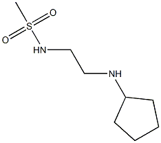 N-[2-(cyclopentylamino)ethyl]methanesulfonamide Struktur