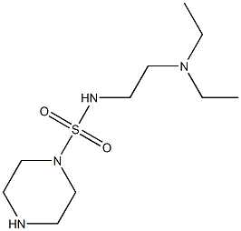 N-[2-(diethylamino)ethyl]piperazine-1-sulfonamide Struktur