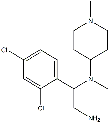 N-[2-amino-1-(2,4-dichlorophenyl)ethyl]-N,1-dimethylpiperidin-4-amine Struktur