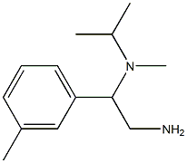 N-[2-amino-1-(3-methylphenyl)ethyl]-N-isopropyl-N-methylamine Struktur