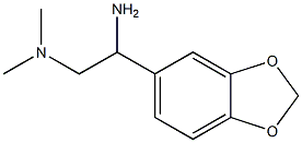 N-[2-amino-2-(1,3-benzodioxol-5-yl)ethyl]-N,N-dimethylamine Struktur