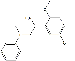 N-[2-amino-2-(2,5-dimethoxyphenyl)ethyl]-N-methyl-N-phenylamine Struktur