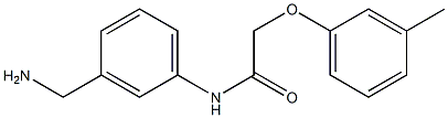 N-[3-(aminomethyl)phenyl]-2-(3-methylphenoxy)acetamide Struktur