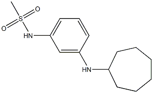 N-[3-(cycloheptylamino)phenyl]methanesulfonamide Struktur