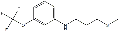 N-[3-(methylsulfanyl)propyl]-3-(trifluoromethoxy)aniline Struktur